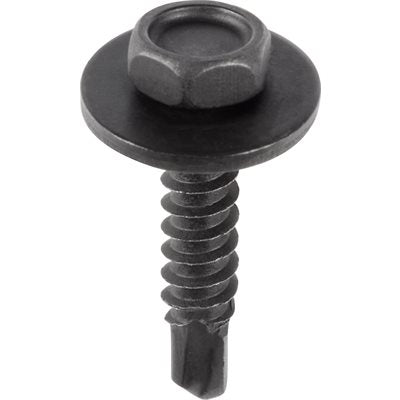Black Hex Head Tek Trim Screws